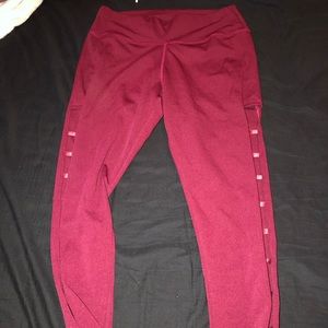 Red leggings